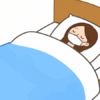 寝込む